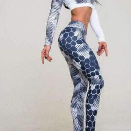 Printed sports legging and top set