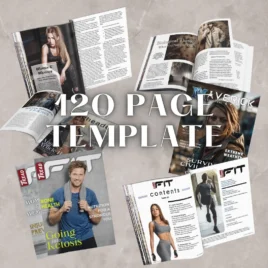 InDesign 120 Page Magazine Template – 8.5 x 11 – Customizable – General Themed